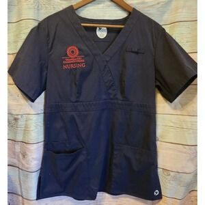 Dove Professional Apparel Mock Wrap Student Nursing Oklahoma City Community Sz L